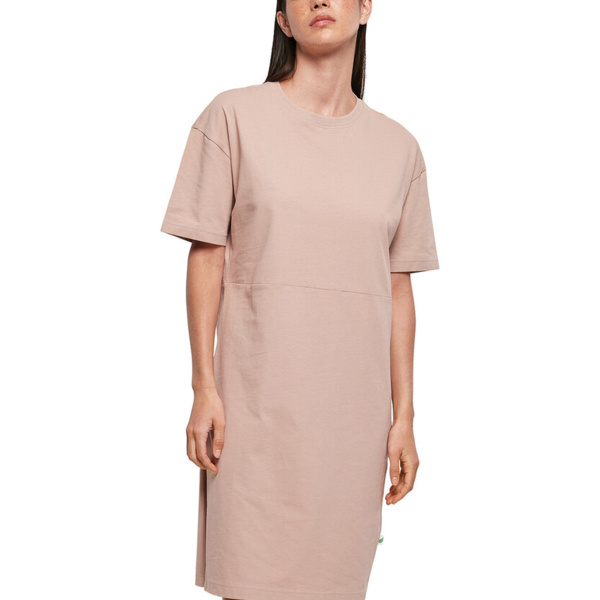 Women's organic oversizes slit tee dress Thumbnail