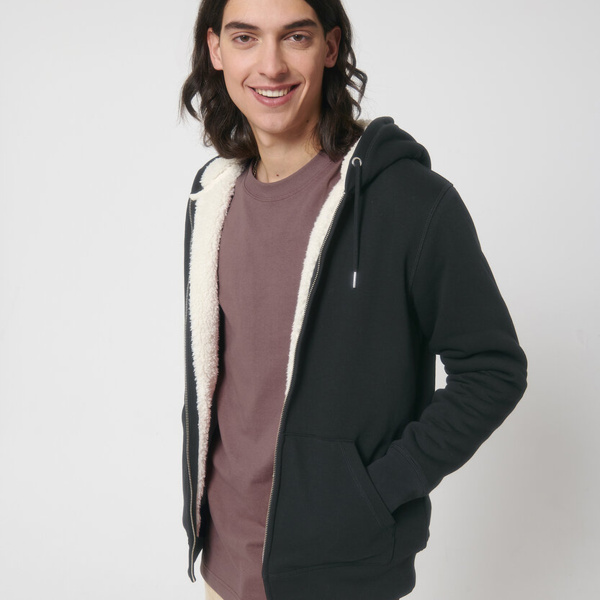 Unisex Hygger sherpa zip-through sweatshirt (STSU956) Thumbnail