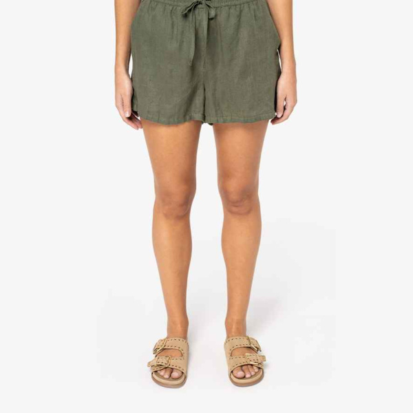 Spasso Ladies Linen Shorts Thumbnail