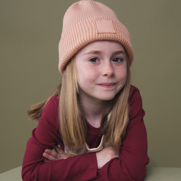 Beechfield Kids Deep Cuffed Tonal Patch Beanie Thumbnail