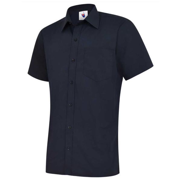 Mens Poplin Short Sleeve Shirt Thumbnail