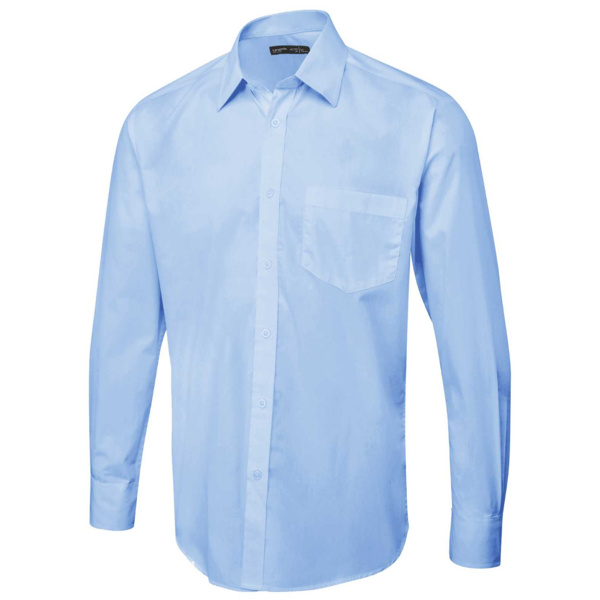 Men’s Tailored Fit Long Sleeve Poplin Shirt Thumbnail
