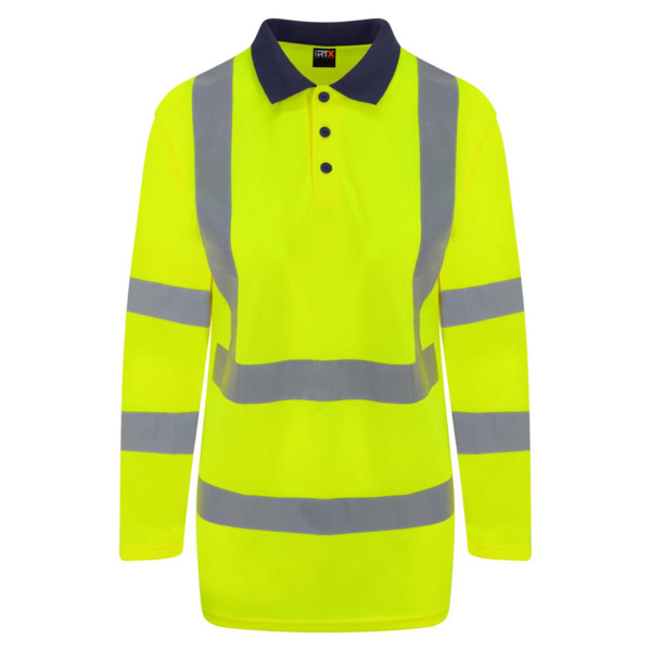 PRO RTX Hi-Vis Long Sleeve Polo Shirt Thumbnail