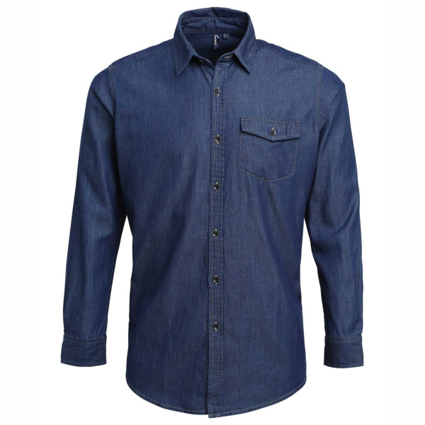Jeans stitch denim shirt Thumbnail