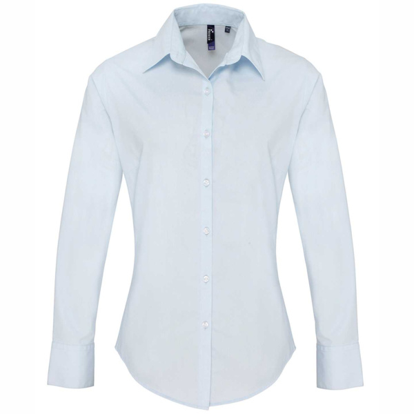 Women's supreme poplin long sleeve shirt Thumbnail